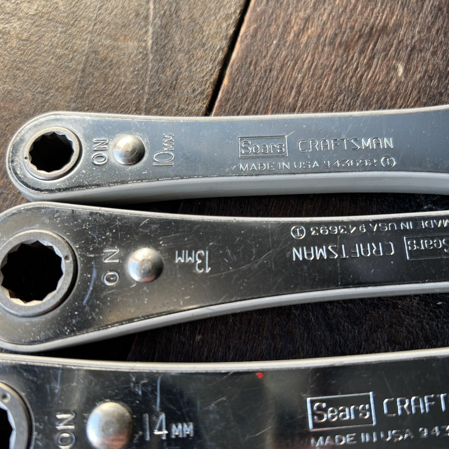 Craftsman 4 Piece Ratcheting Box-End Wrench Set Metric (USA)