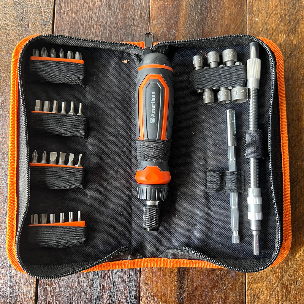 Amartisan Amartisan 26-in-1 Ratcheting Screwdriver & Bit Set Gear Up