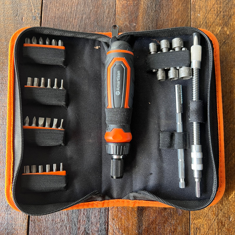Amartisan Amartisan 26-in-1 Ratcheting Screwdriver & Bit Set Gear Up