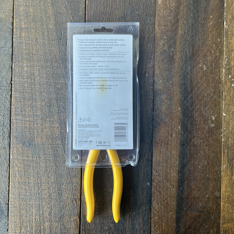 Klein Tools D203-8 8 Inch Side Cutting Long Nose Pliers (USA)